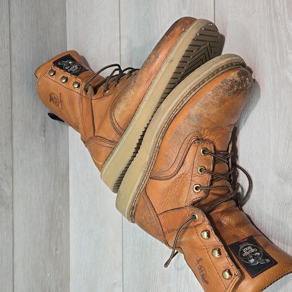 Georgia Boot G8152 8" Barracuda Gold WedgeMens Leather Oil&slip Resistant 8 - Picture 12 of 13